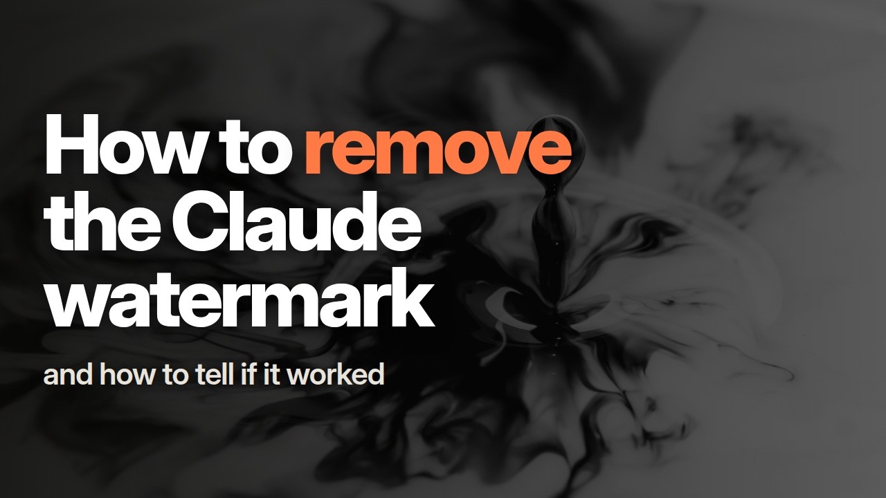 Video: how the Claude watermark works and what you can check today